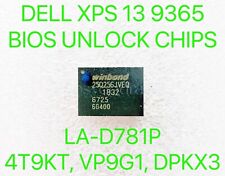 DELL XPS 13 9365, ADMIN BIOS CHIP PASSWORD UNLOCK LA-D781P DPKX3 PREPROGRAMMED picture