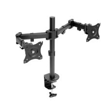 Mount-It Dual Monitor Mount Desk Stand Arm Fits Two 13-27