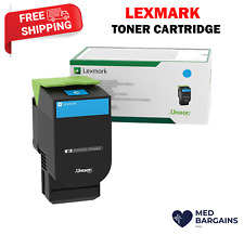Lexmark 70C1HC0 Cyan High Yield Toner Cartridge - Cyan Color picture