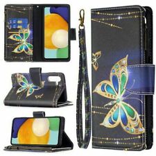 Butterfly Wallet Cover Case For 13 14 S22 S23 Redmi OPPO Motorola Huawei Xiaomi picture