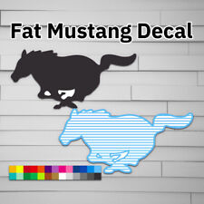 Fat Mustang Mach-E Decal (vinyl for Car laptop window tumbler water bottle) Must picture