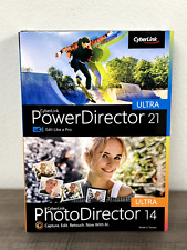 SEALED CyberLink Ultra Powerdirector 21 & Photodirector 14 Video & Photo Editing picture