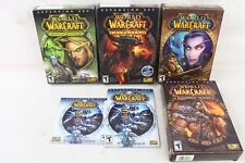World of WarCraft PC Video Computer Game Lot Warlords Expansion Set Cataclysm picture
