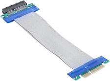 Cablecc PCI-E Express 8X to 8X Male to Female Slot Riser Extender Card Ribbon Fl picture