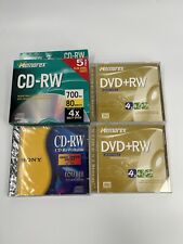 Lot of (5) Memorex Music CD-RW 700 MB NEW W/cases + (1) Sony 650mb + (2) DVD RW picture