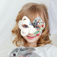  7 Pcs DIY White Pulp Mask Paper Mache For Adults Paint Surface picture