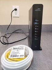 ARRIS TG1682G Wireless Modem Router - Black - Power, Coax And Ethernet Cables picture