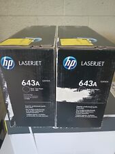 HP LaserJet Q5950A / 643A Black Toner Cartridge Genuine Sealed  Lot of 2 each picture