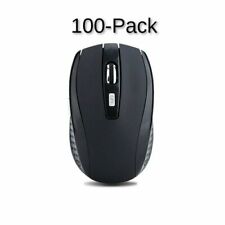 100x Lot Wireless Mouse Optical USB Laptop PC Computer 2.4GHZ Black DPI Mice picture
