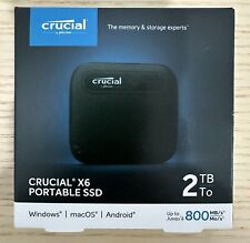Crucial X6 2TB Portable SSD - up to 800Mb/S - PC and Mac - USB 3.2 USB-C Externa picture