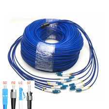 50M~100M LC UPC to LC/FC/SC/ST SM 8 Cores Armored Fiber Optic Patch Cord Cable picture