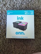 ONN. Ink Cartridges Black 63 + Color 63 Exp 11/2024 And Up Sealed picture