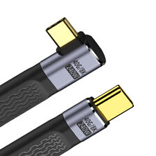 Cablecy Right Angled 240W Type-C USB-C USB4 40Gbps 100W 8K Flat FPC Data Cable picture