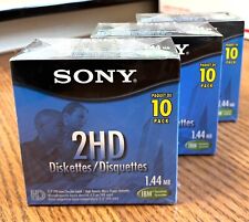 SONY 2HD 1.44MB Diskettes / IBM formatted (3 SEALED NEW boxes of 10) picture