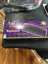 Vintage Yahoo Express Access Internet Keyboard rare Purple Windows New. picture