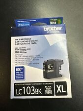Brother LC103BK XL Black Ink Cartridge Genuine Original - EXP 03/19 picture