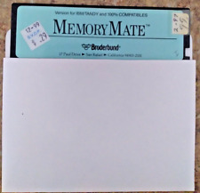 Vintage Broderbund Memory Mate Software - One 5.25