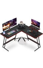 Victone L Shaped 51 inch Gaming Desk Office Writing  Workstation(Black) picture
