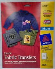Avery  Personal Creations 3279 Ink Jet Dark Fabric Transfers. New picture