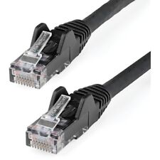 NEW Startech N6LPATCH3BK 3ft LSZH CAT6 Ethernet Cable Black Snagless Patch Cord picture