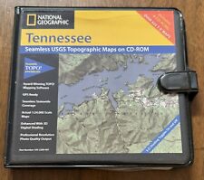 CD For PC, National Geographic, Topo USGS, Tennessee, 4xCD, 2001 VG Cond picture