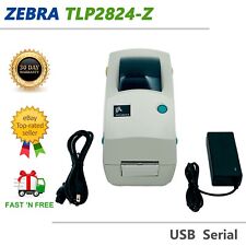 Zebra TLP2824-Z Thermal Transfer Barcode Label Printer Dispenser USB Serial picture
