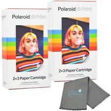Polaroid Hi Print 2x3 Paper Cartridge, Peel & Stick, 2 Pack (40 Photos) w/ Cloth picture