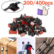 200/400PCS Cable Clips Self-Adhesive Cord Wire Holder Management Organizer Clamp picture