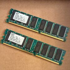 Samsung 2x512MB (1GB) M368L6423FTN 512MB DDR PC3200 PC Computer RAM Memory Kit picture