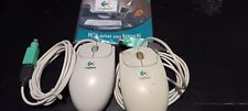 Logitech First Pilot Wheel Mouse M-BE58 2-Button and Scroll Wheel Lot Of 2 picture