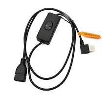 SYSTEM-S USB 2.0 Cable 100 CM Type a Plug To Socket Switch Angle Right picture