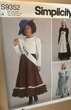 Simplicity Sewing Pattern S9352 Girls' Costumes and Face Covers 7-14 picture