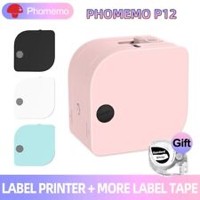 Phomemo P12 Bluetooth Printer Thermal Transfer Label Maker Sticker Machine picture