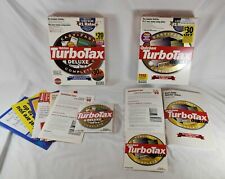 TurboTax Deluxe for Tax Years 1998 & 1999 Windows 3.1 95 98 NT CD-ROM Box Manual picture