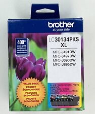 Brother LC30134PKS XL High-Yield Ink cartridge Black Cyn Mag Yell Exp 08/2025 picture