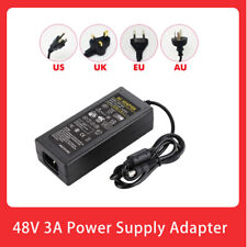 48V 3A 144Watt AC to DC Power Supply Adapter 100-240V for PoE Switch Injector picture