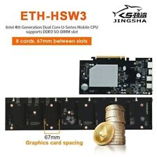 JINGSHA ETH-HSW3 ETH Mining Motherboard 8 GPU 67mm Spacing Fast Heat Dissipation picture