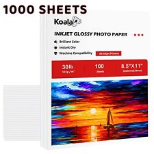 Bulk 1000 Sheets Koala Photo Paper 8.5x11 Glossy 30lb Thin Gloss Printer Paper picture