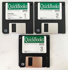 RARE Vintage QuickBooks 3.0 for Macintosh 3 qty. 3.5