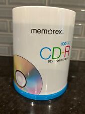NEW Memorex CD-R Digital Media 52X 700mb 80Min 100 Pack Factory Sealed picture
