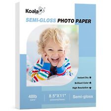 Lot  100-300PK Koala Premium Photo Paper 8.5x11 Semi Glossy 48lb Inkjet + Laser picture