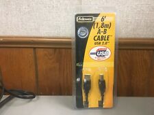 Fellowes 6 Foot (1,8m) A-B Cable USB 2.0, #99465   picture
