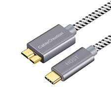 New Cablecreation Short Usb C Hard Drive Cable 1Ft, Usb 3.1 C To Micro B C picture