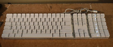 Genuine Apple Mac A1048 White Wired Full Size Keyboard English w/ 2 USB Port Hub picture