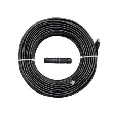 MICRO CONNECTORS,INC Ethernet Cable Kit 200? Outdoor-Rated w/ Waterproof Black picture