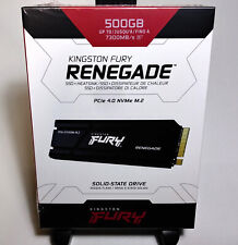 Kingston Fury Renegade 500GB PCIe Gen 4.0 NVMe M.2 SSD + Heat Sink, SFYRSK/500G picture