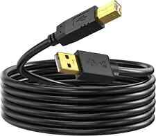 Printer Cable 20 ft USB 2.0 Printer Cable Cord Type A-Male to B-Male Cable NEW  picture