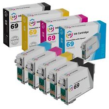 LD Reman Ink Cartridge for Epson T069 Set of 5: T069120 T069220 T069320 T069420 picture