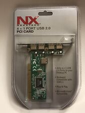 NX2 nexxtech 4 + 1 port usb 2.0 PCI card Backwards Compatible With USB 1.1 New picture