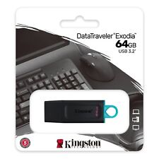3 Pcs USB Key 3.2 Kingston Datatraveler Exodia 64Go 64GB 3 Pieces Lot** picture
